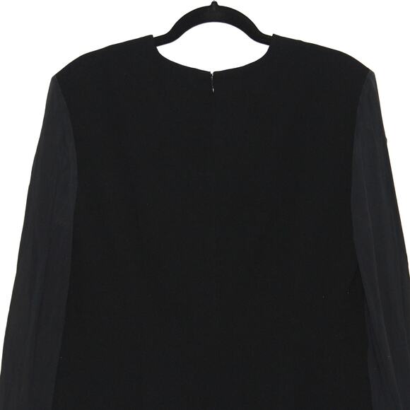 Badgley Mischka Dress Size 16 Black Mini Cocktail Dress - Picture 6 of 7